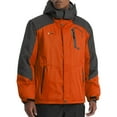 thumbnail image 1 of GEMYSE Men's Mountain Waterproof Ski Snow Jacket Winter Windproof Rain Coat(Orange Grey,L), 1 of 5