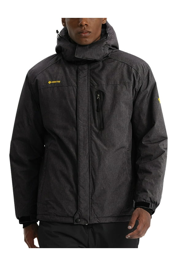 Mens Mountain Ski Snow Jacket Waterproof Windbreaker for Winter Rain(Graphite Grey, S)