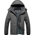 thumbnail image 1 of GEMYSE Men's Winter Mountain Waterproof Ski Snow Jacket Windproof Rain Coat(Iron Grey, 2XL), 1 of 6