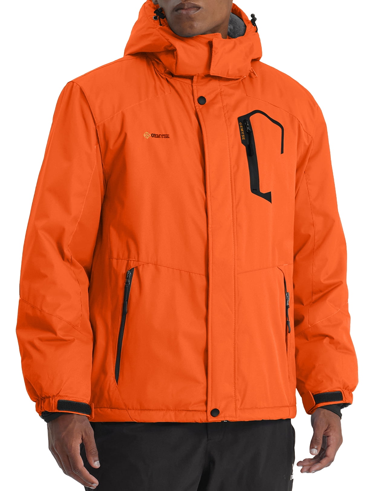Orange ski jacket mens hotsell