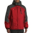 thumbnail image 1 of GEMYSE Men's Mountain Waterproof Ski Snow Jacket Winter Windproof Rain Jacket(Oriental Red,3XL), 1 of 5