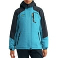 thumbnail image 1 of GEMYSE Women's Mountain Waterproof Ski Snow Jacket Winter Windproof Rain Jacket(Acid Blue, L), 1 of 6
