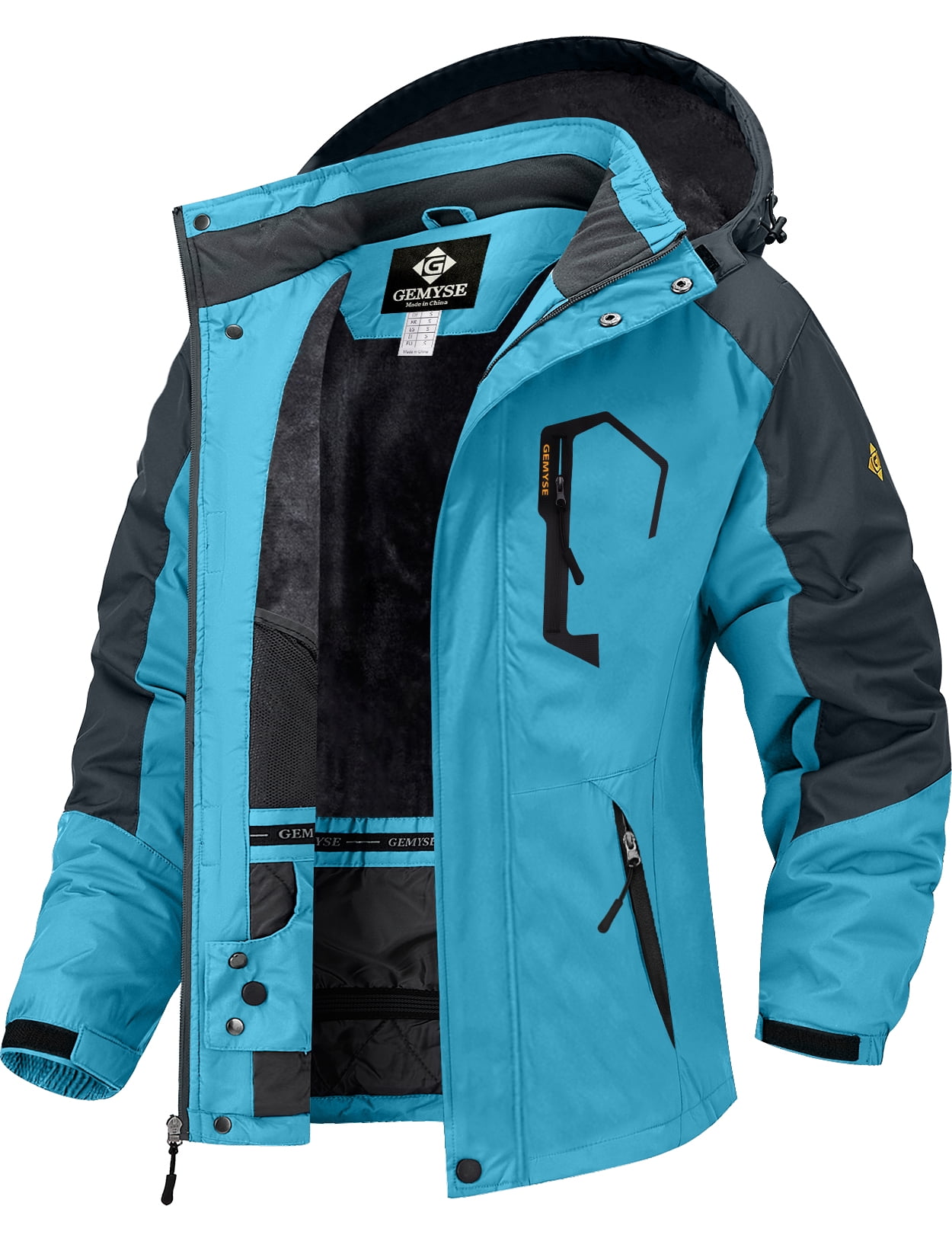 Skieer Women's Waterproof Ski Jacket Windproof Rain Jacket Winter