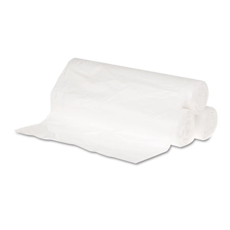 General Supply High-Density Can Liners, 16 gal, 6 microns, 24" x 31", Natural, 50 Bags/Roll, 20 Rolls/Carton