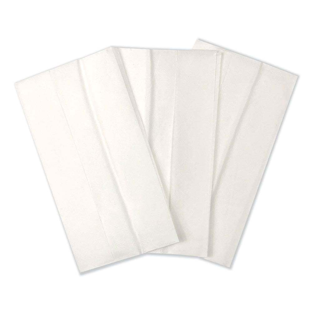 Serviettes Pliées GEN TFOLDNAPK – 1 Pli, 7x13.25 Pouces, Blanc, Carton De 10000