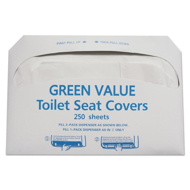 Half-Fold Toilet Seat Covers, 14.75 x 16.5, White, 5,000/Carton Half-Fold Toilet Seat Covers, 14.75 x 16.5, White, 5,000/Carton