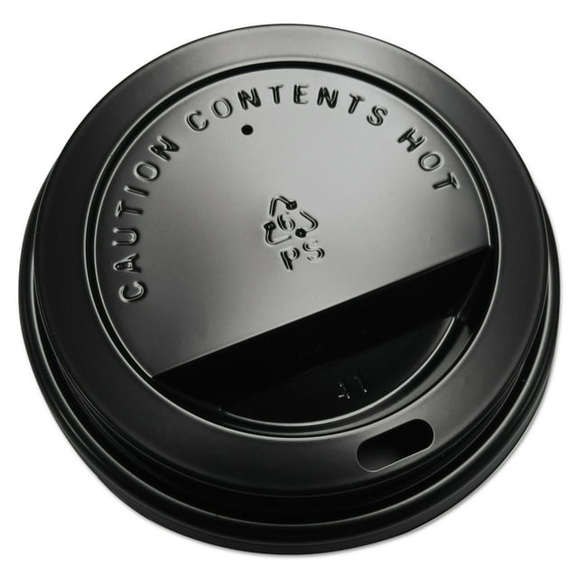 Gen Hot Cup Dome Lids Fits 10 20oz Cups Black 100sleeve 10 Sleevescarton 1682