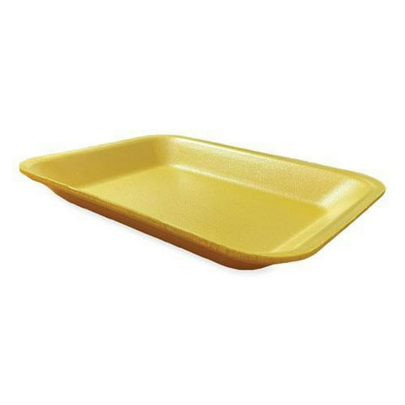 GEN Meat Trays, #8P, 10.8 x 8.82 x 1.5, Yellow, 200/Carton