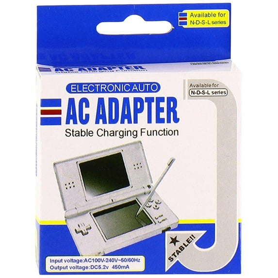 GEN Nintendo DS Lite DC5.2v 450mA AC Adapter Wall Charger
