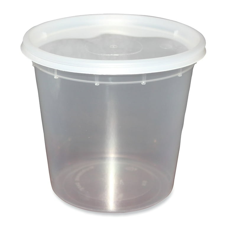 Plastic Deli Container with Lid, 24 oz, Clear, Plastic, 240/Carton Plastic Deli Container with Lid, 24 oz, Clear, Plastic, 240/Carton