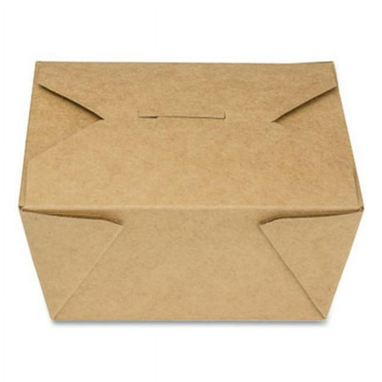 Reclosable Kraft Take-Out Box, 30 oz, Paper, 450/Carton Reclosable Kraft Take-Out Box, 30 oz, Paper, 450/Carton