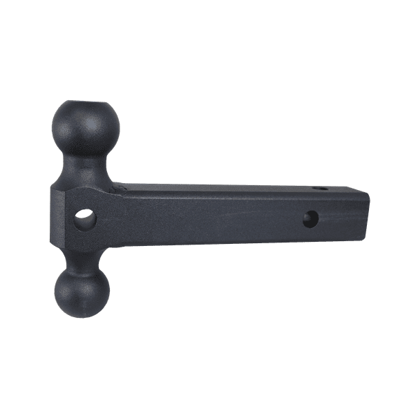 GEN-Y GH-034 Extended Dual Ball Mount, Solid Steel 2" Shank, 12" Length, 2-5/16" & 2" Ball with 10K Towing Capacity