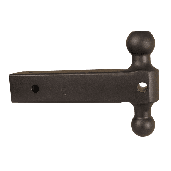 GEN-Y GH-064 Extended Dual Ball Mount, Solid Steel 2.5" Shank, 12" Length, 2-5/16" & 2" Ball