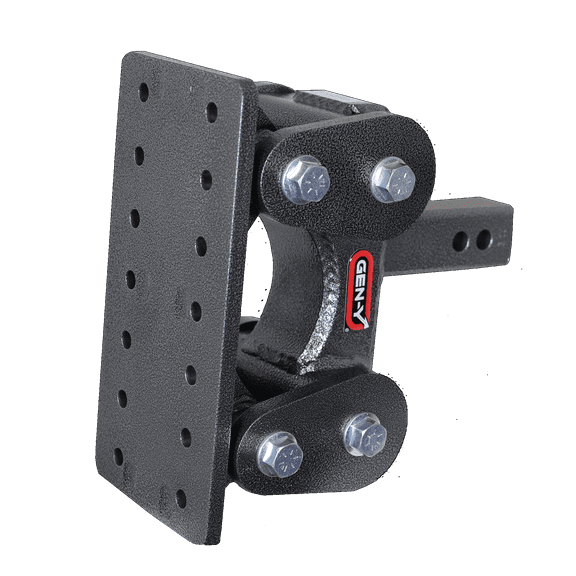 GEN-Y GH-1201 The BOSS TORSION-FLEX Pintle Plate Adjustable 5.5" Drop Hitch Only for 2" Receiver - 16,000 LB Towing Capacity - 1,700 LB Tongue Weight