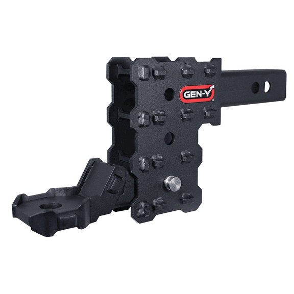 GEN-Y GH-13053X PHANTOM-X Adjustable 4.5" Drop Hitch with GH-13051X Platinum Ball Mount for 2" Receiver - 7,000 LB Towing Capacity - 700 LB Tongue Weight