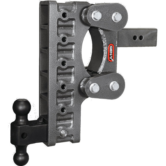 GEN-Y GH-1316 The BOSS TORSION-FLEX Adjustable 12" Drop Hitch with GH-061 Dual-Ball for 2.5" Receiver - 21,000 LB Towing Capacity - 2,400 LB Tongue Weight