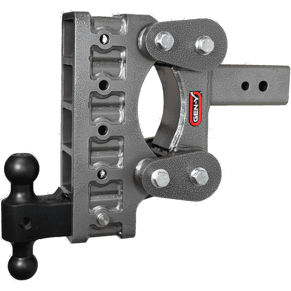 GEN-Y GH-1815 The BOSS TORSION-FLEX Adjustable 9" Drop Hitch with GH-061 Dual-Ball for 3" Receiver - 21,000 LB Towing Capacity - 2,400 LB Tongue Weight
