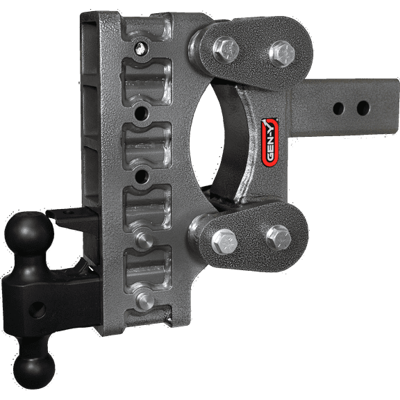 GEN-Y GH-1825 The BOSS TORSION-FLEX Adjustable 9" Drop Hitch with GH-061 Dual-Ball, GH-062 Pintle Lock for 3" Receiver - 21,000 LB Towing Capacity - 2,400 LB Tongue Weight