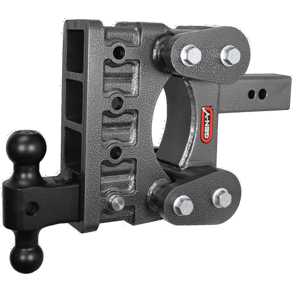 GEN-Y GH-2114 The BOSS TORSION-FLEX Adjustable 6" Drop Hitch with GH-0161 Dual-Ball for 2.5" Receiver - 32,000 LB Towing Capacity - 3,500 LB Tongue Weight