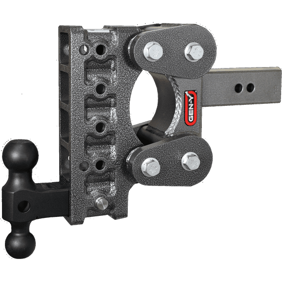 GEN-Y GH-2315 The BOSS TORSION-FLEX Adjustable 7.5" Drop Hitch with GH-031 Dual-Ball for 2.5" Receiver - 10,000 LB Towing Capacity - 1,100 LB Tongue Weight