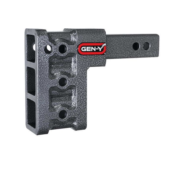 GEN-Y GH-503 MEGA-DUTY Adjustable 5" Drop Hitch Only for 2" Receiver - 16,000 LB Towing Capacity - 2,000 LB Tongue Weight