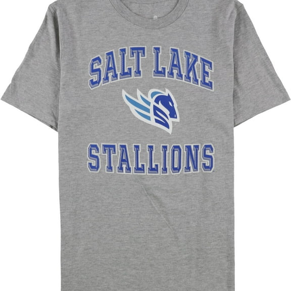 GEN2 Boys Salt Lake Stallions Graphic T-Shirt, Grey, Big Kids (8-20), L