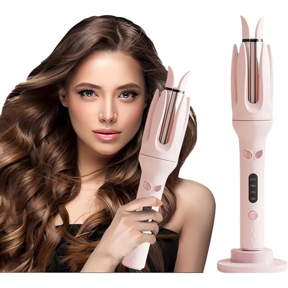GENAI 889 Auto-Rotating Curling Iron – 1.5-Inch Ceramic Barrel with 4 Heat Settings, Anti-Tangle, and Auto Shut-Off