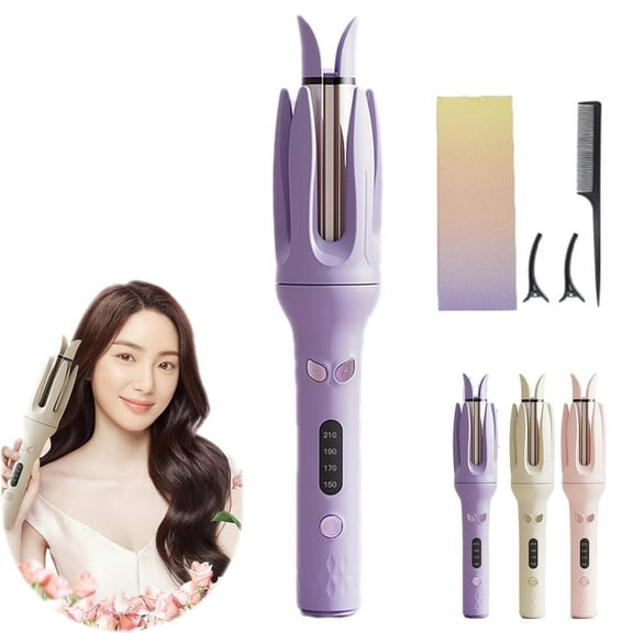 GENAI Auto Hair Curler with Long Rotating Barrel for Beach Waves