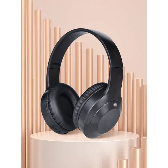 GENAI Noise Cancelling Headphones Upgraded Wireless Over Ear Bluetooth Headphones Comfort Fit, 100H Playtime, Deep Bass, Hybrid Active Noise Canceling, Crystal Clear Calls for Travel/Office - Black