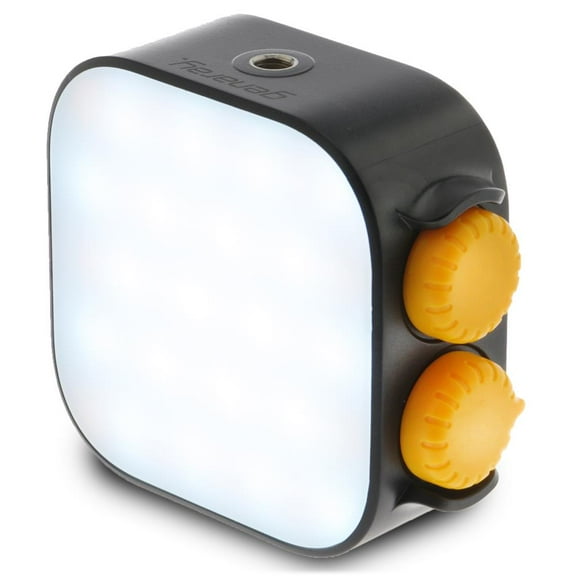 GENARAY Rechargeable RGB Video Light, 360° Full Color Photography Light w Cold Shoe, Mini Light for Video Shooting, 2000mAh Battery, CCT & HSI Modes, LED Lights Control Knobs, 2500-9900K CCT Range