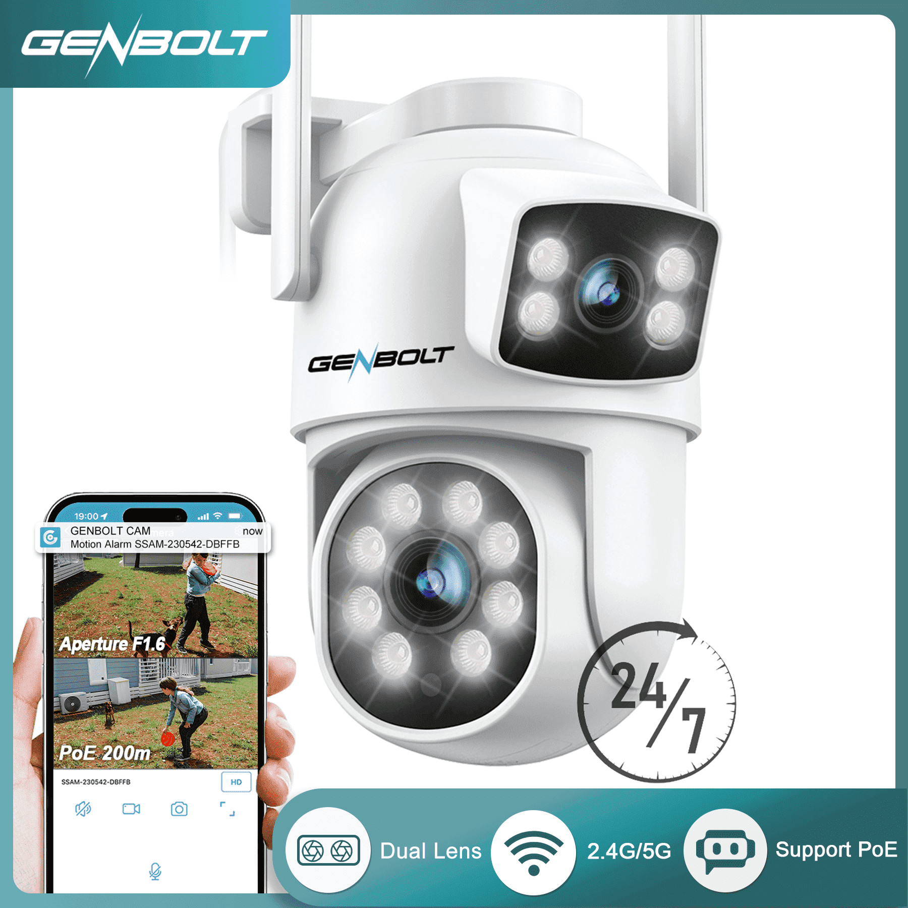 GENBOLT® Outdoor Security Camera WiFi with Ghana Ubuy