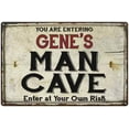 thumbnail image 1 of GENE'S Man Cave Sign Rustic 8 x 12 High Gloss Metal 208120035203, 1 of 1