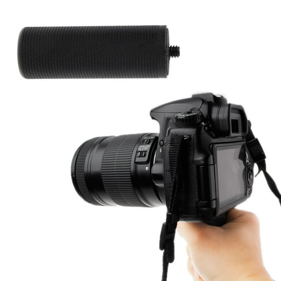 GENEMA 1/4'' Metal Handle Hand Grip Stabilizer Stick For LED Flash Light Video Camera