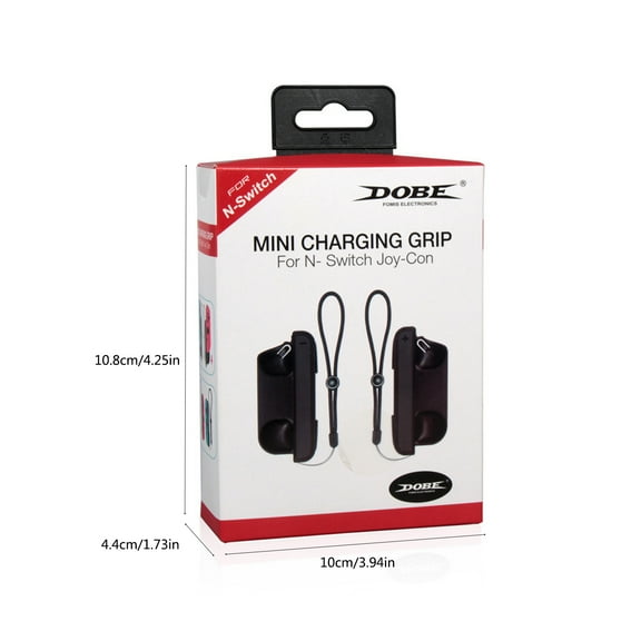 GENEMA 1 Pair Handle Grip Charging Stand Portable Charging Dock for Switch Joy-con Game Controller Fast Charging Station Charger with Indicator Light