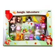 GENEMA 1 Set Cartoon Dinosaur Erasers Pocket Eraser Kids Gift Eraser Set for Boys Girls