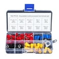 thumbnail image 1 of GENEMA 102Pcs Ring Terminal Electrical Crimp Connector Kit Insulated Wire Terminals Lug, 1 of 7