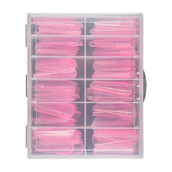 GENEMA 120Pcs Duals Forms Nail Mold 12 Size with Scale UVS Gel Acrylic Nail Art Mold