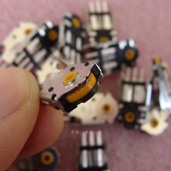 GENEMA 2Pcs TTC 8mm Mouse Encoder Mouse Wheel Decoder Yellow Core 48 Million Lifetime