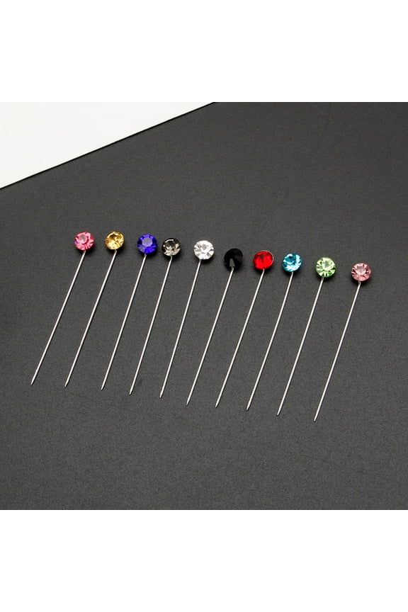 30Pcs Muslim Jewelry Rhinestone Crystals Hijab Pins Wedding Brooch Pin for Women