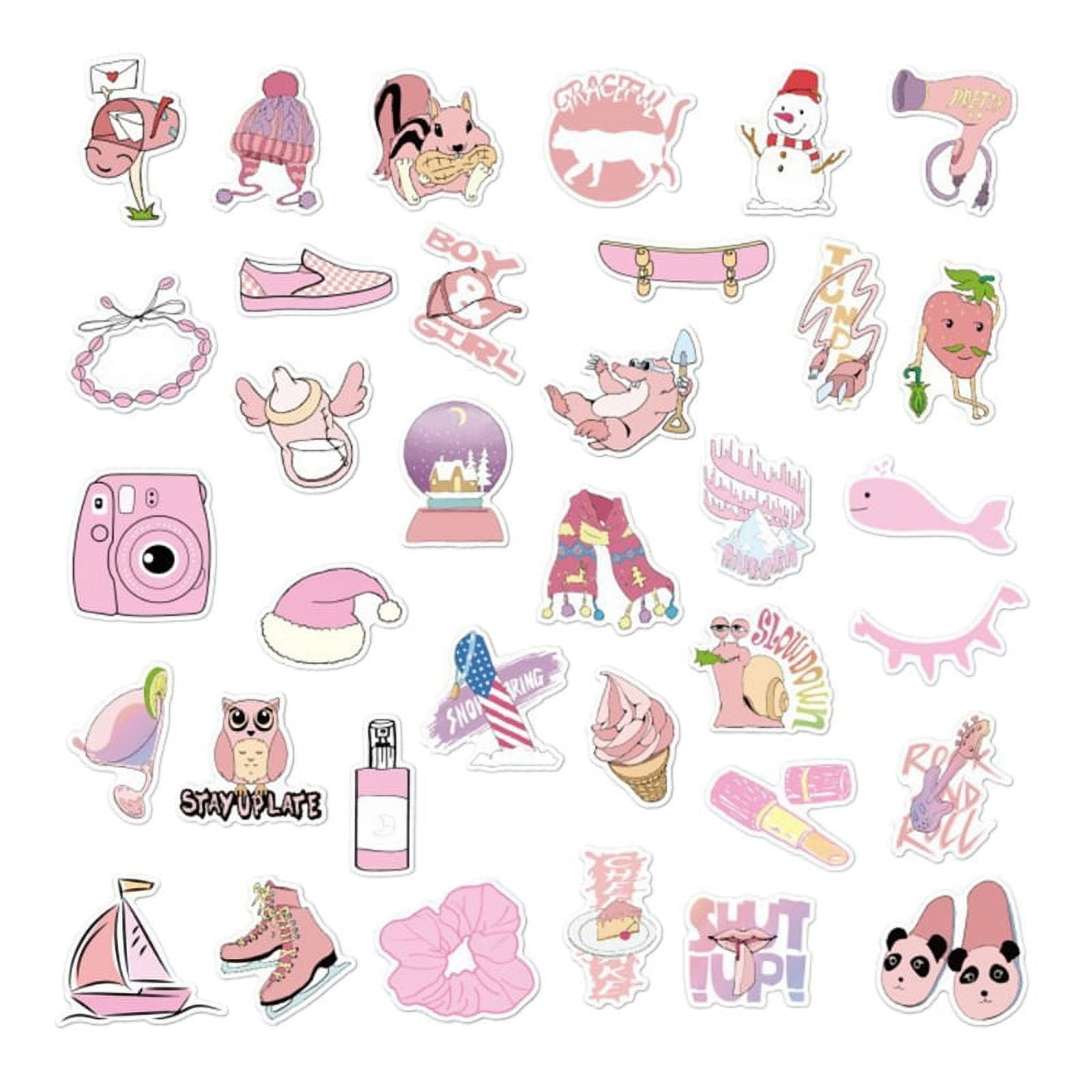 GENEMA 35Pcs Cute Cartoon Stickers Kawaii Decorations Stickers for Taking  Notes Diary 