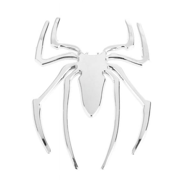 GENEMA 3D Car Sticker HOT Universal Metal Spider Emblem Chrome Motor Decal Ornament