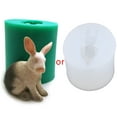 thumbnail image 1 of GENEMA 3D Silicone Rabbit Cake Decorative Mold Easter Rabbit Animal Modeling Candle Mold Gypsum Resin Mold, 1 of 10