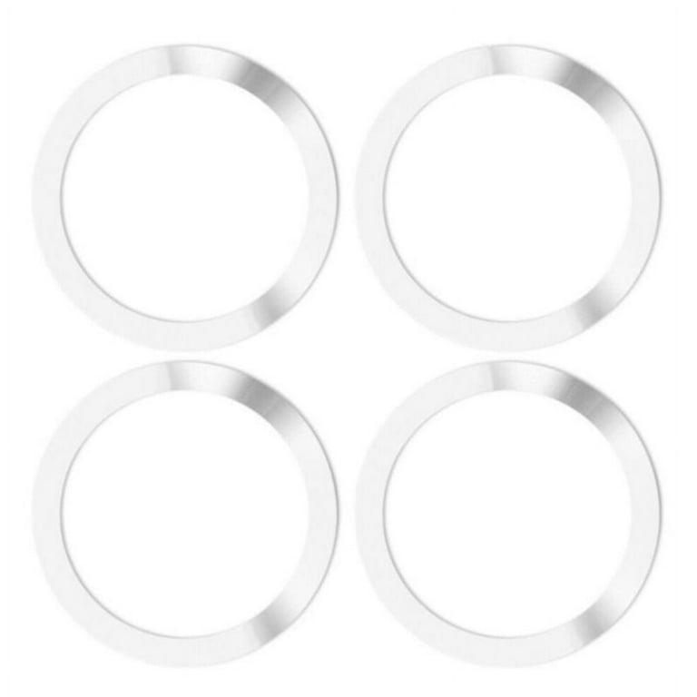 GENEMA 4PCS Universal Round Metal Rings for Magnetic Qi Wireless Charger  Air Vent Magnet Car Mount Holder For iPhone Smart Phones