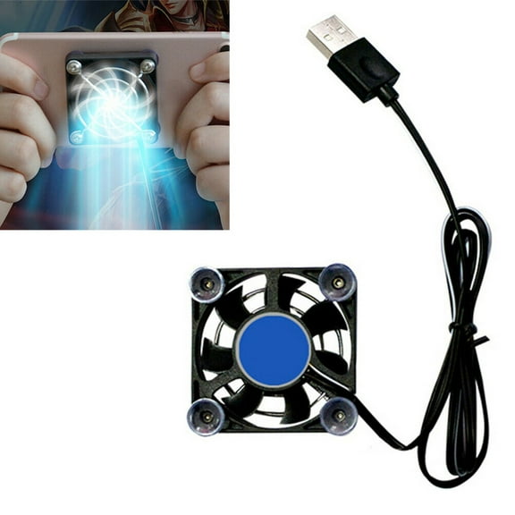 GENEMA Black USB Cooling Pad Controller Tablet Portable Fan Holder Phone Cooler Rapid