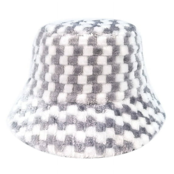 GENEMA Bucket Hat in Fur Made Unisex Wind Protection Hat Outdoor Winter Hats for Women Men Teens Warm Keeper in Winter