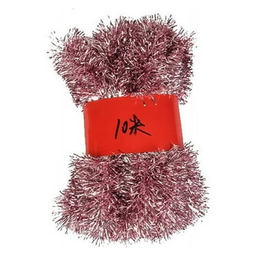 GENEMA Colorful Plastic Christmas Tinsel Garland 10m/15m Sparkly Streamer Xmas Tree