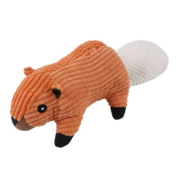 GENEMA Dog Cute Squirrel-Shaped Plush Toy for Dogs Interactive Chew Toys Pet Supplies