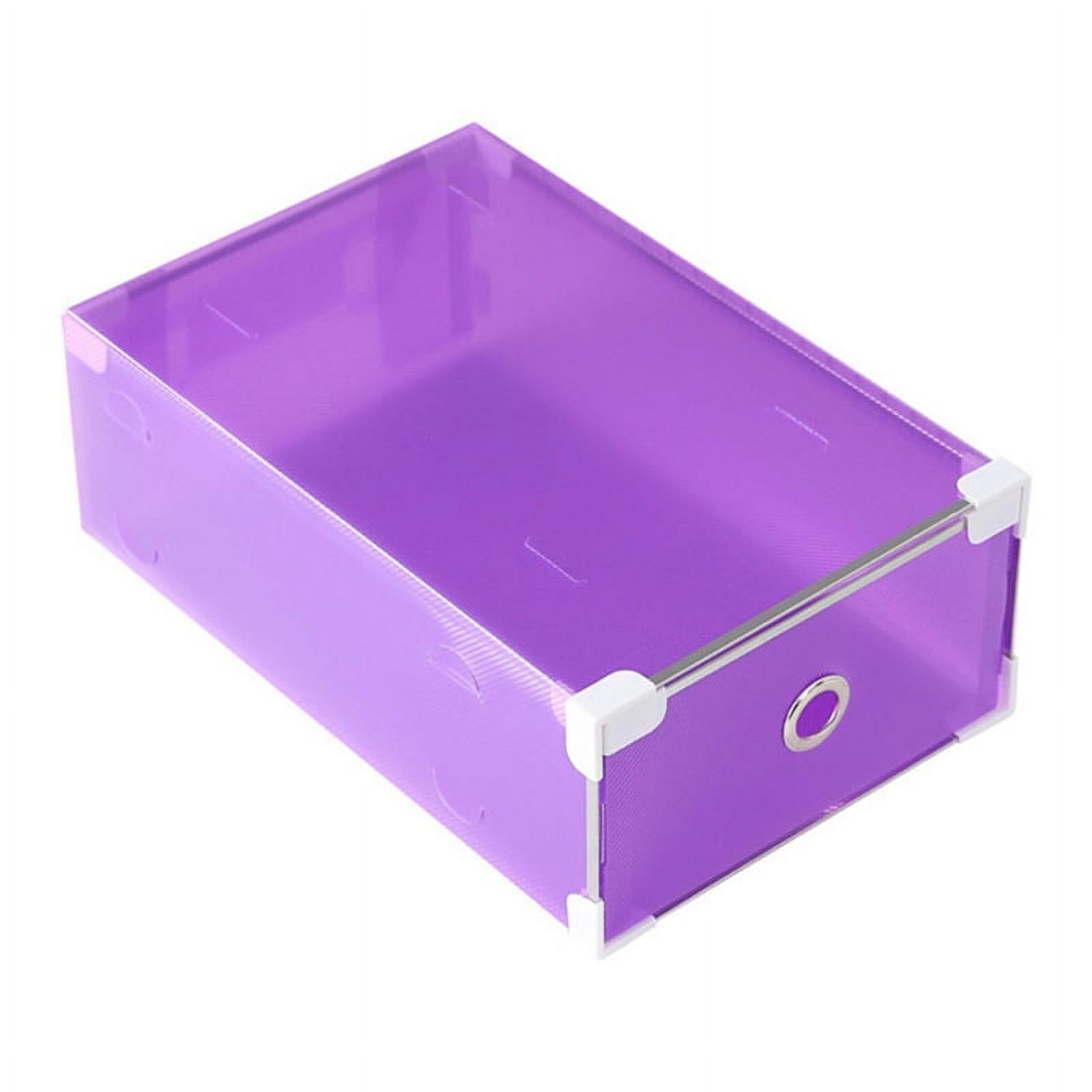 GENEMA Drawer Type Translucent Storage Shoe Box Drawer Closet Storage