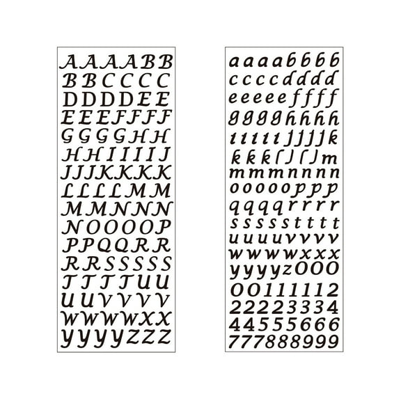 GENEMA English Letters Resin Filler Material Epoxy Stickers Mold Filling Accessories for DIY Crafts Jewelry Making