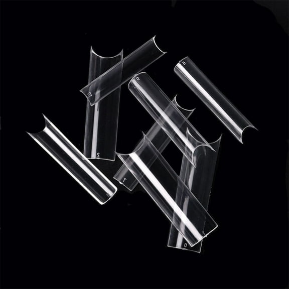 GENEMA Extra Long Square False Nail Tips C Curved Straight Nails Manicure Nail Art Decoration Tools Artificial Acrylic Fake